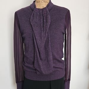 Tory Burch Merino Wool Sweater, Size L.